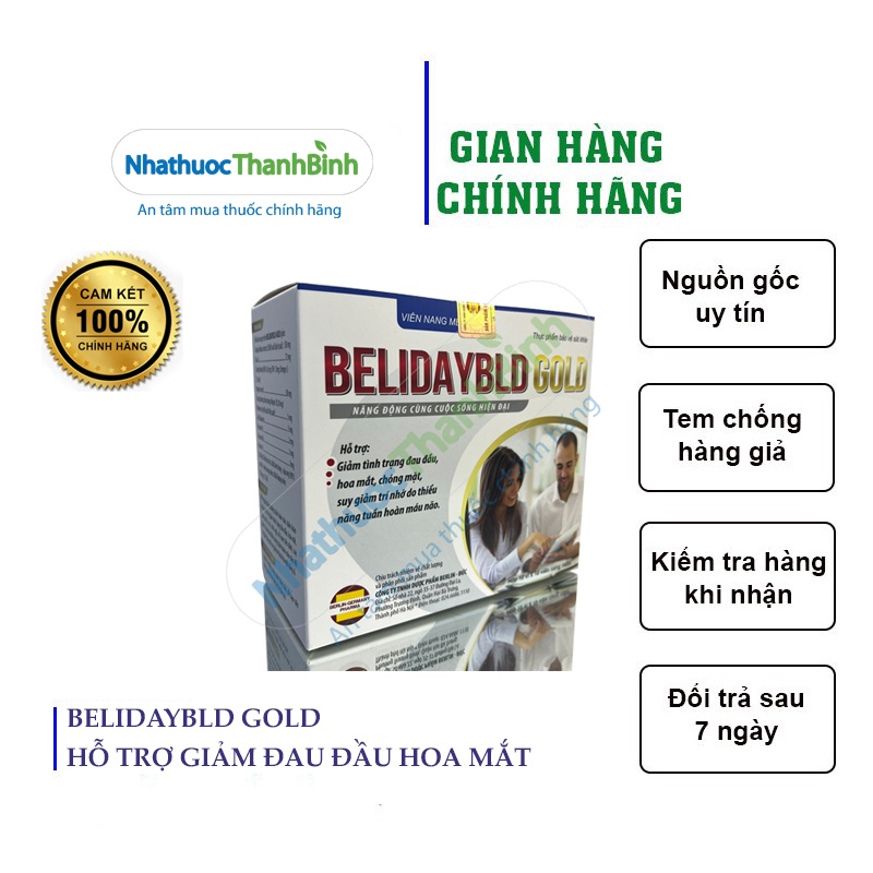 BELIDAYBLD GOLD - TĂNG CƯỜNG LƯU THÔNG MÁU LÊN NÃO