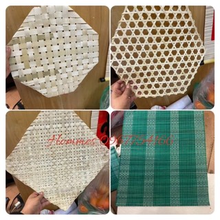 Vỉ tre ,phên tre hình lục giác, trang trí Tết, decor