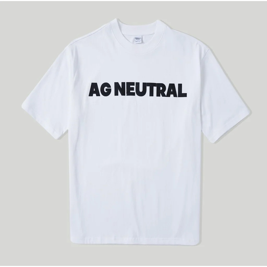 Áo Thun Americus Gosani In Chữ Trước Ngực Màu Trắng, Xanh Lá