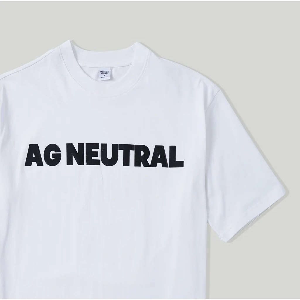 Áo Thun Americus Gosani In Chữ Trước Ngực Màu Trắng, Xanh Lá