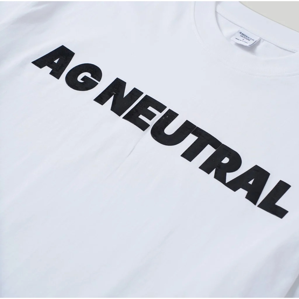 Áo Thun Americus Gosani In Chữ Trước Ngực Màu Trắng, Xanh Lá