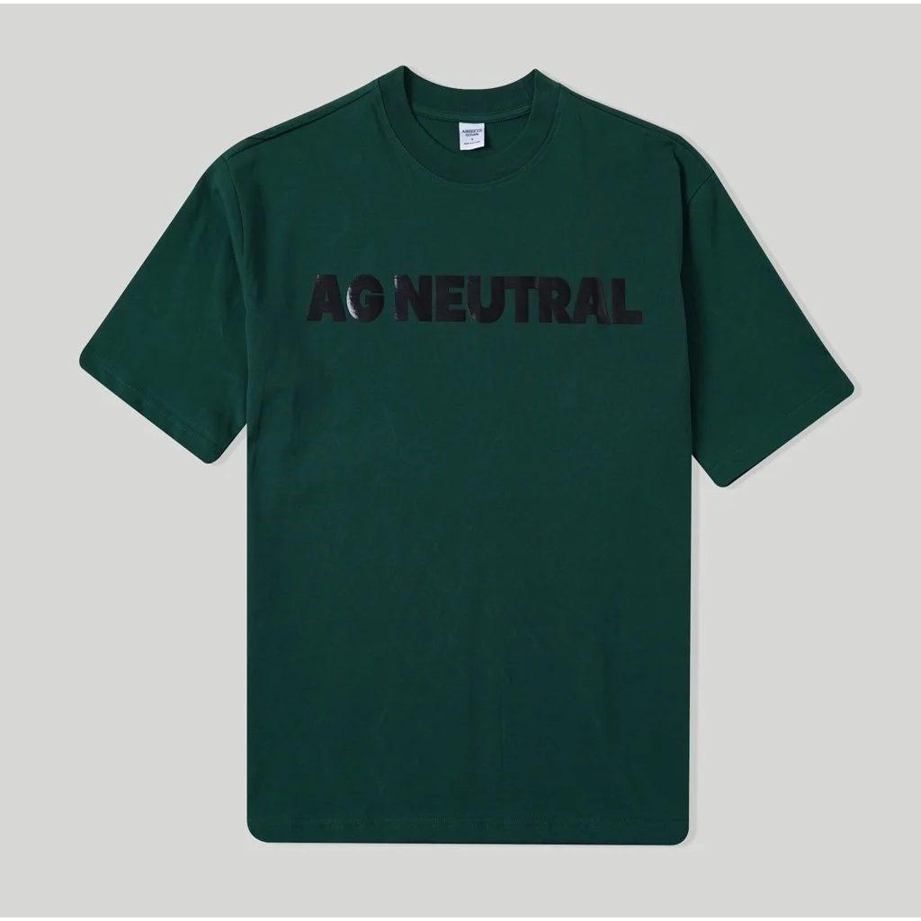 Áo Thun Americus Gosani In Chữ Trước Ngực Màu Trắng, Xanh Lá