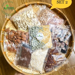 SET hạt mix sẵn làm sữa hạt sạch nhập ORGANIC tốt cho sức khoẻ cả bà bầu trẻ nhỏ