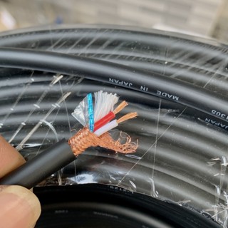 Dây Tín Hiệu Âm Thanh Japan Chống Nhiễu, đồng nguyên chất, dùng hàn jack canon, 6 ly, hoa sen, giá 1met.