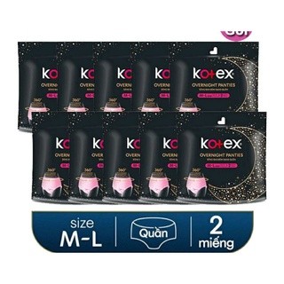 Combo 4 gói băng vệ sinh dạng quần Kotex ML 2 miếng,Băng vệ sinh kotex,Kotex băng vệ sinh đêm