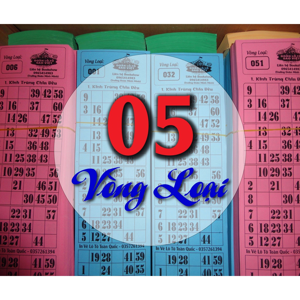 Combo 5 vòng loại vé lô tô
