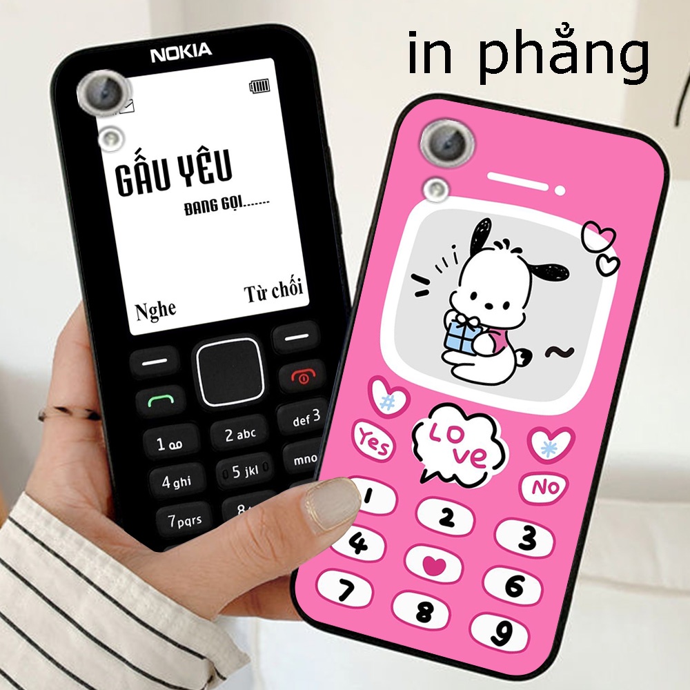 Ốp lưng huawei y6 ii / y6ii in hình điện thoại nokia đen trắng cục gạch