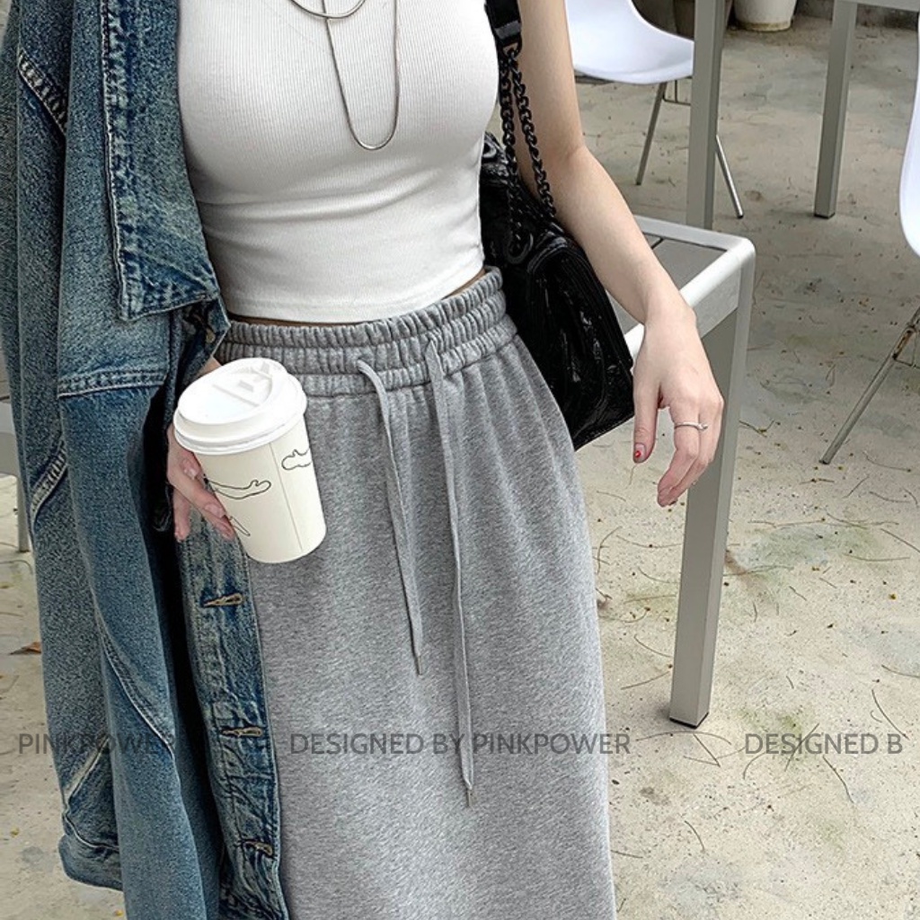 Chân váy dài nữ,chân váy chữ A co giãn vải cotton giúp tôn dáng,trẻ trung năng động phù hợp đi chơi,đi làm PINKPOWER | BigBuy360 - bigbuy360.vn