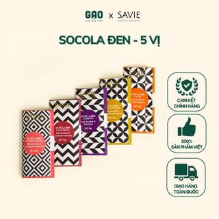 27/10/23 Treo - Socola đen - Savie - Thanh 35g - 5 vị