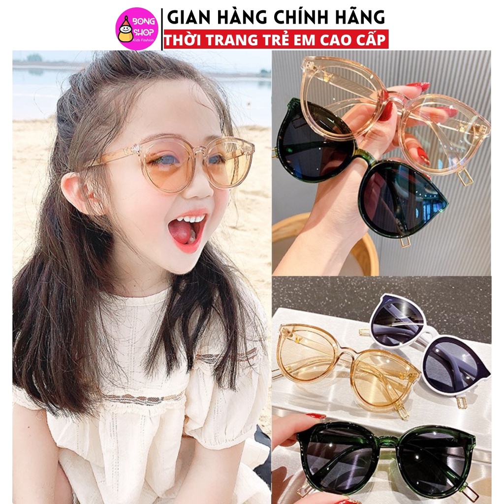 kính mắt cho bé trai bé gái phong cách hàn quốc nhiều màu sắc