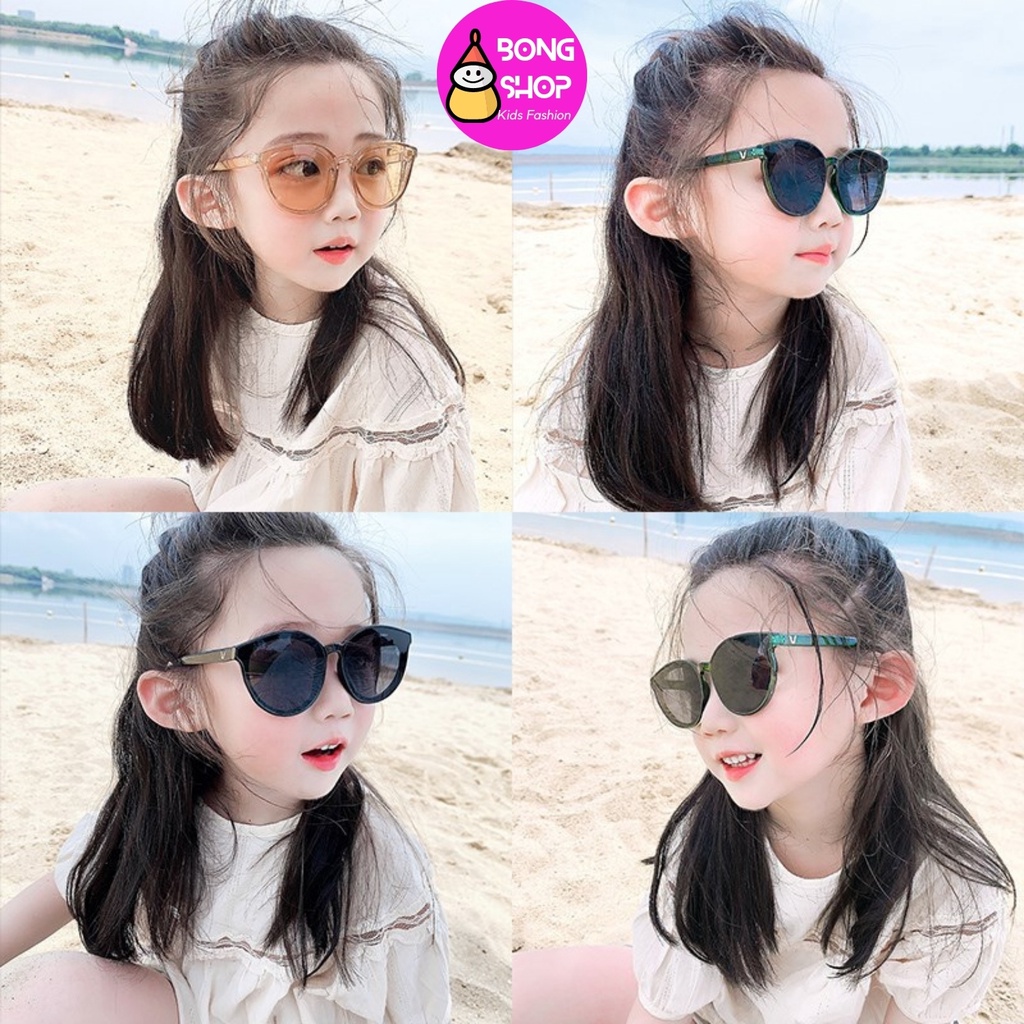 kính mắt cho bé trai bé gái phong cách hàn quốc nhiều màu sắc