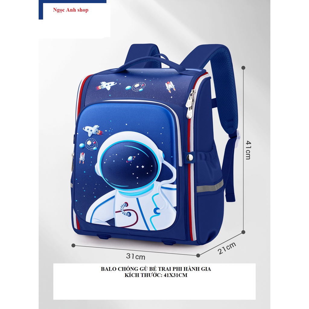 Balo chống gù dành cho bé trai, bé gái tiểu học, cặp chống gù lưng cho bé