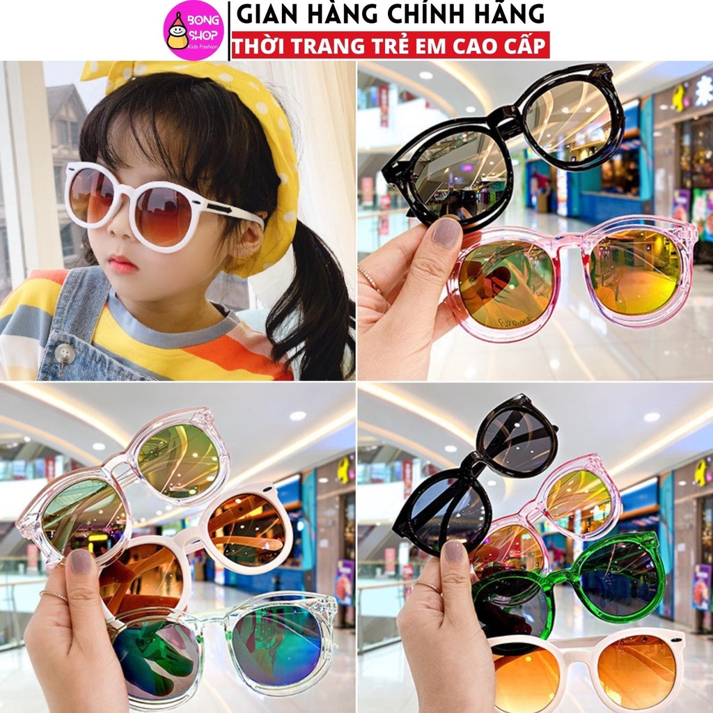 kính mắt cho bé trai bé gái phong cách hàn quốc nhiều màu sắc