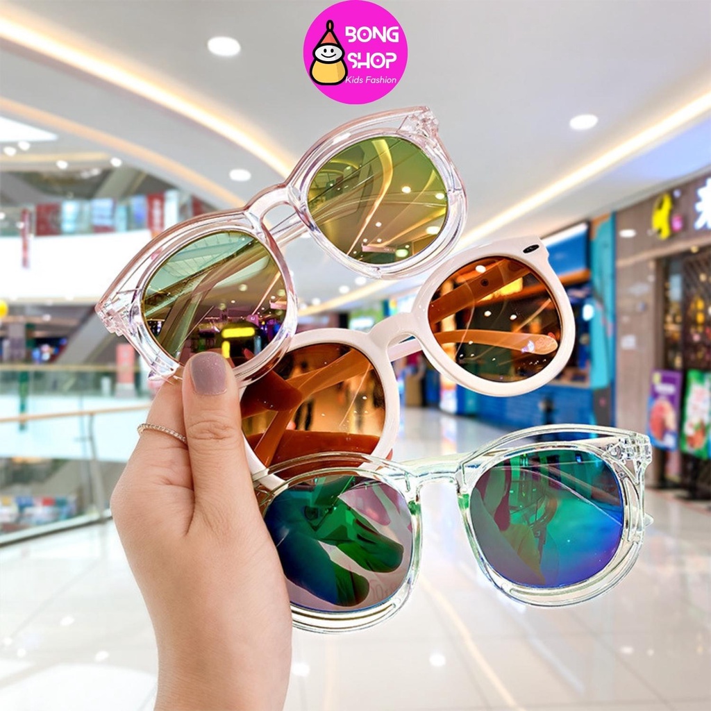 kính mắt cho bé trai bé gái phong cách hàn quốc nhiều màu sắc