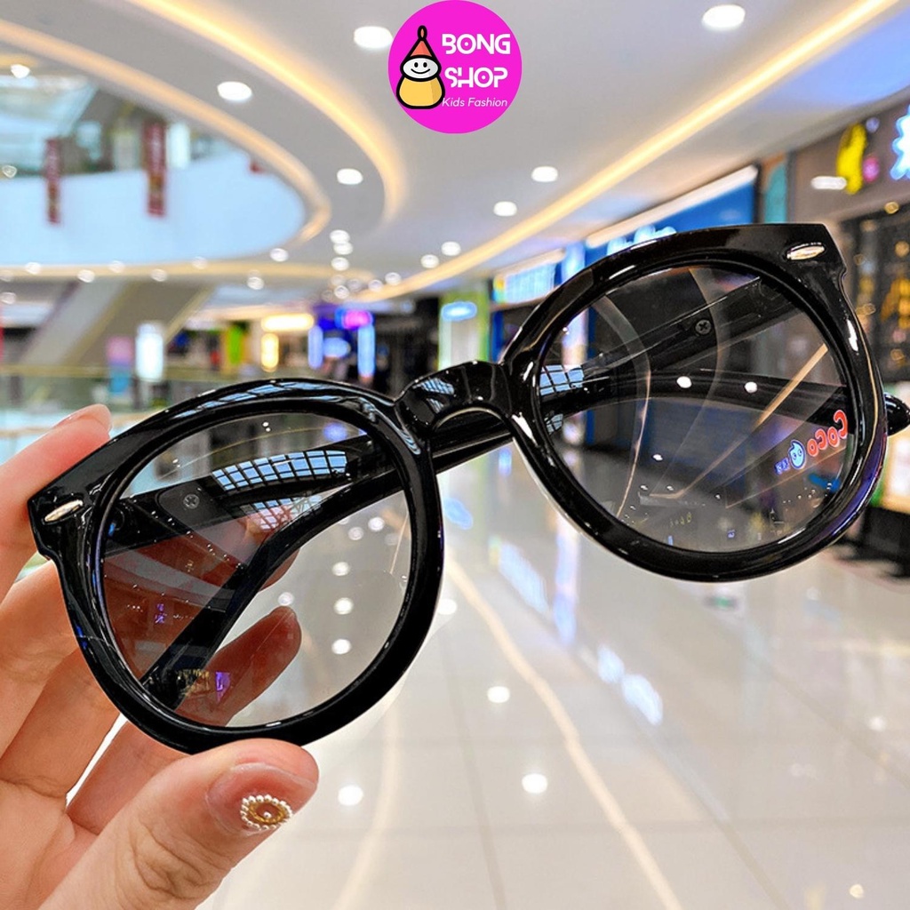 kính mắt cho bé trai bé gái phong cách hàn quốc nhiều màu sắc