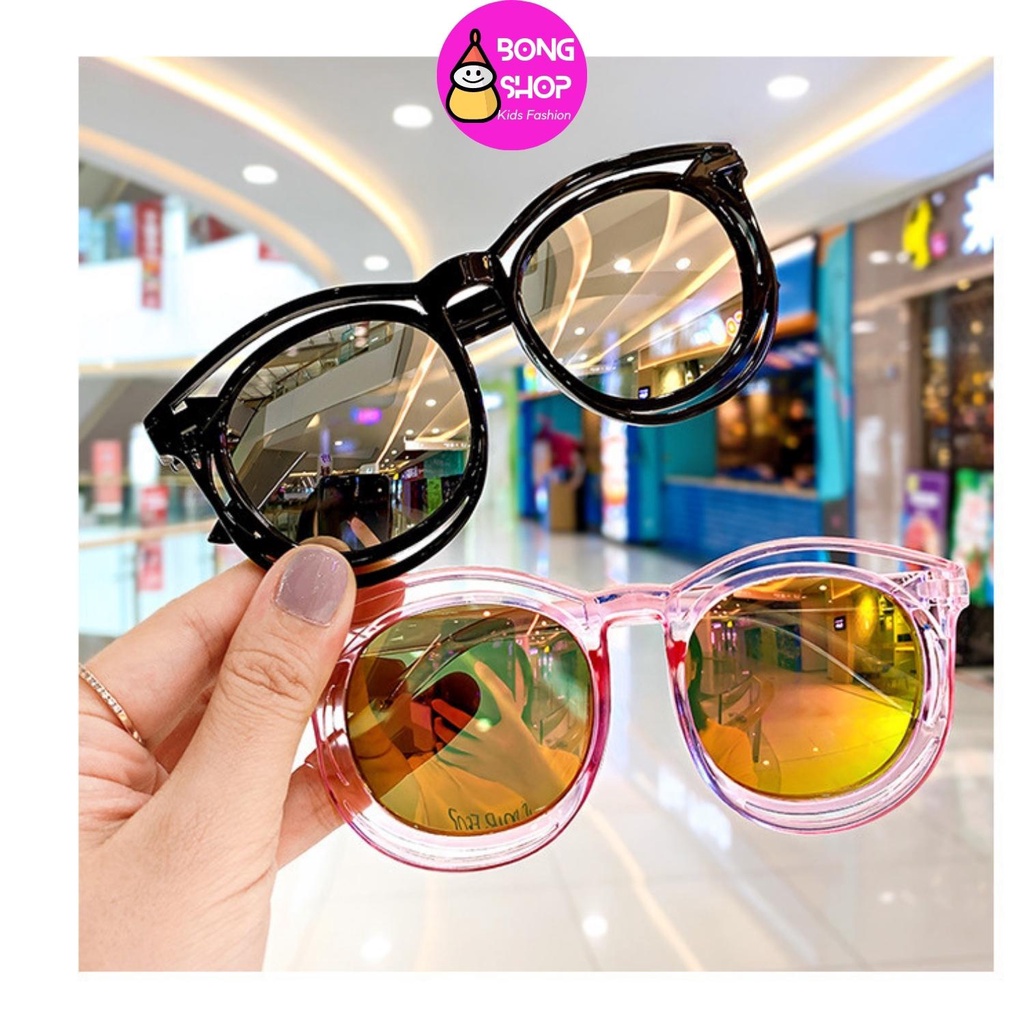 kính mắt cho bé trai bé gái phong cách hàn quốc nhiều màu sắc