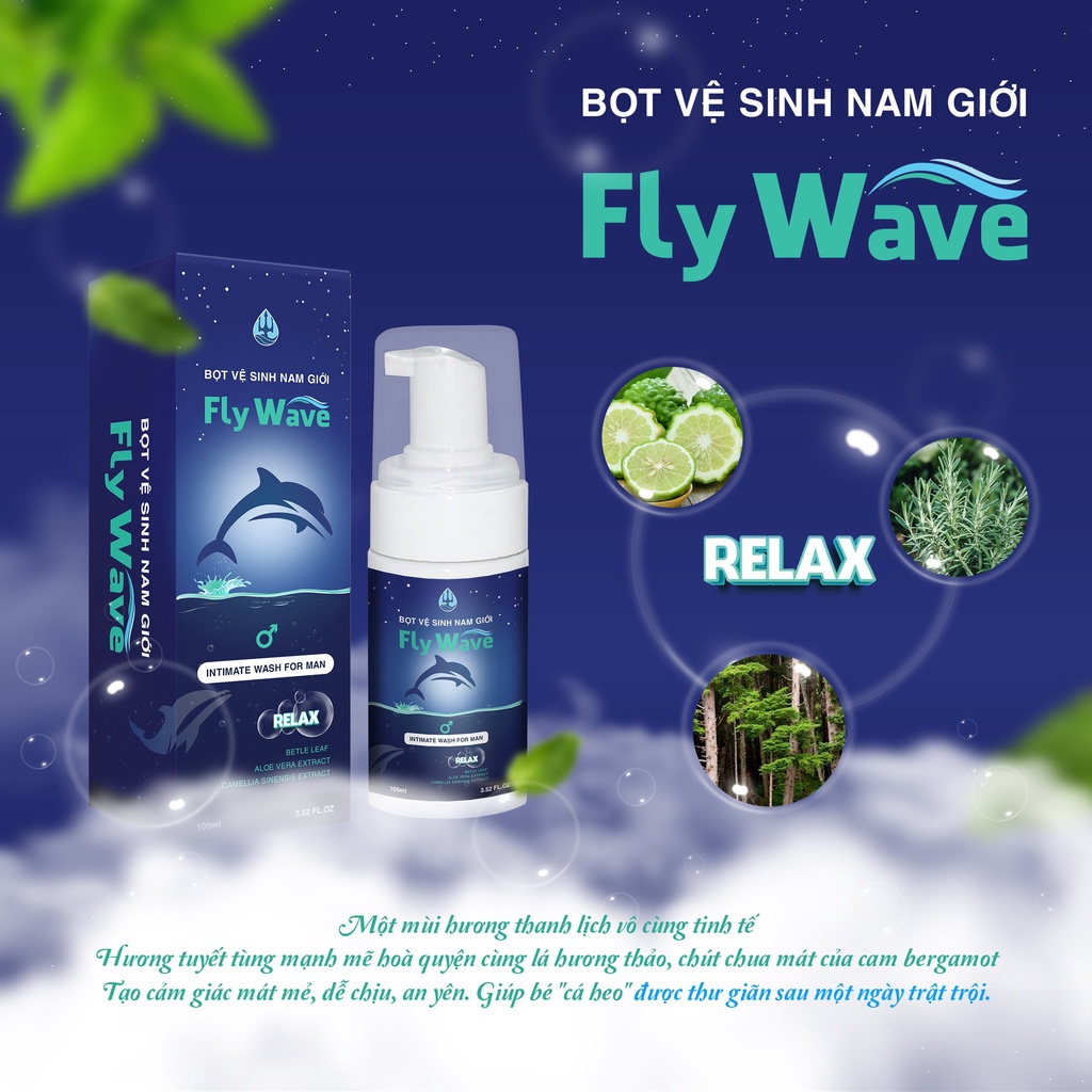 Dung dịch vệ sinh nam giới tạo bọt hương thanh lịch Relax 100ml