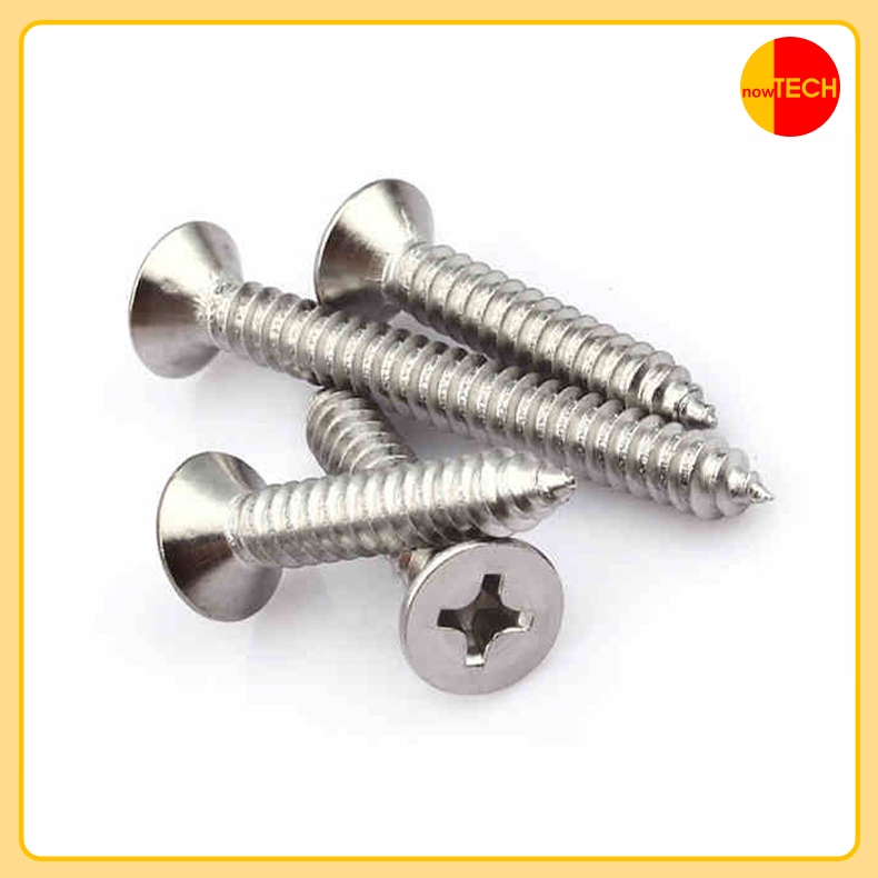 Vít chìm inox 304 bắt gỗ, tắc kê nhựa