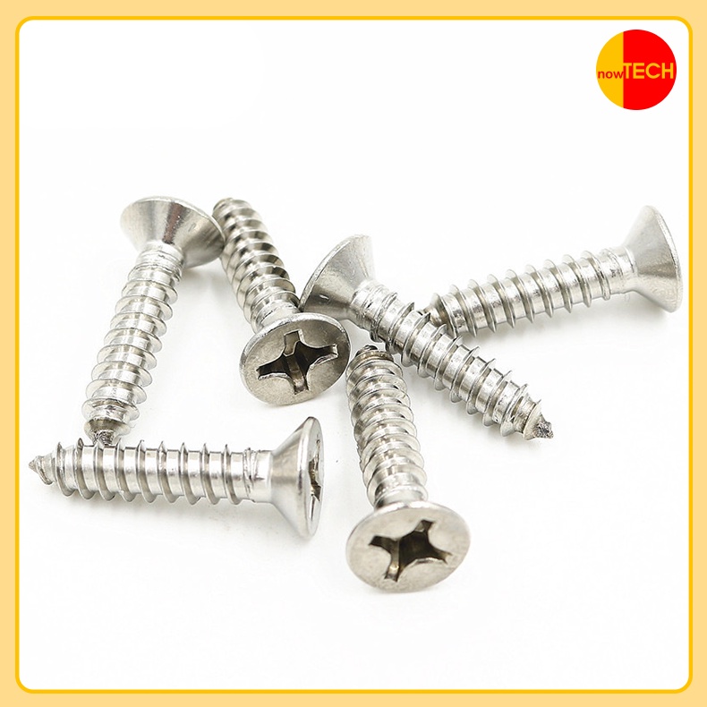 Vít chìm inox 304 bắt gỗ, tắc kê nhựa