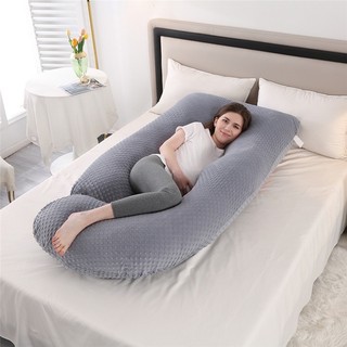 gối chữ u chữ j bà bầu vải nhung mịn ( hàng cao cấp ) ảnh thật