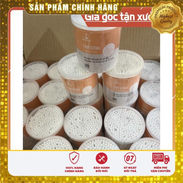 Bông tăm Bạch Tuyết 200-233 que hủ tròn.