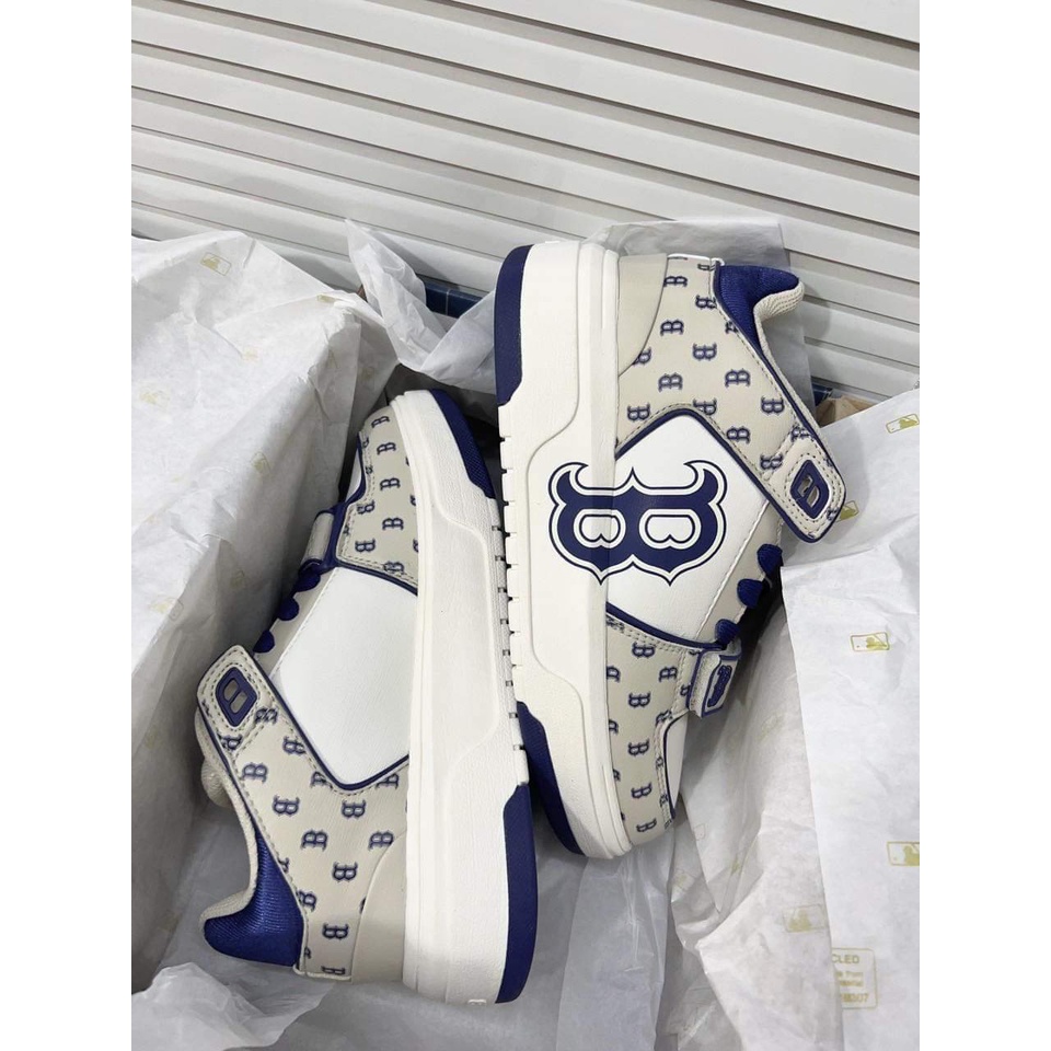 GIÀY MLB CHUNKY LINER MID CLASSIC MONOGRAM BOSTON REX SOX L.BEIGE