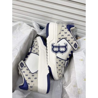 [ CHÍNH HÃNG ] GIÀY MLB CHUNKY LINER MID CLASSIC MONOGRAM BOSTON REX SOX L.BEIGE