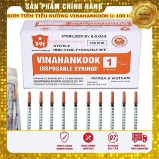Bơm tiêm tiểu đường vinahankook 1ml insulin u-100