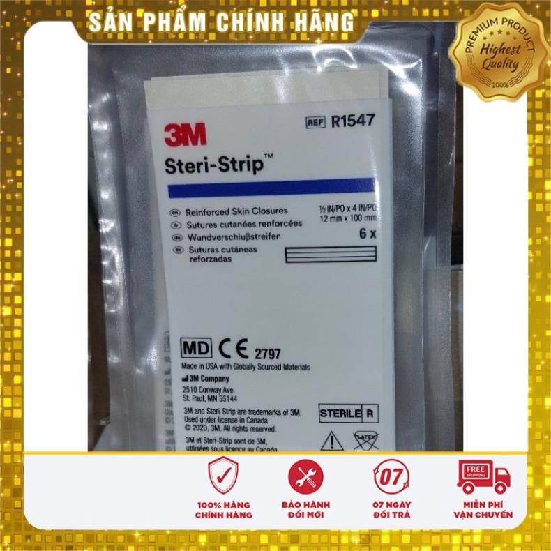 Miếng dán thay chỉ khẩu da 3M STERI-STRIP R1547 kích thước 12mmx100mm