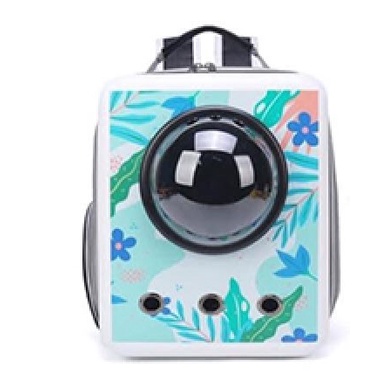 Balo Chó Mèo - Balo Phi Hành Gia Vuông Họa Tiết Sơn Dầu - Balo Vận Chuyển Chó Mèo Size Lớn 12kg