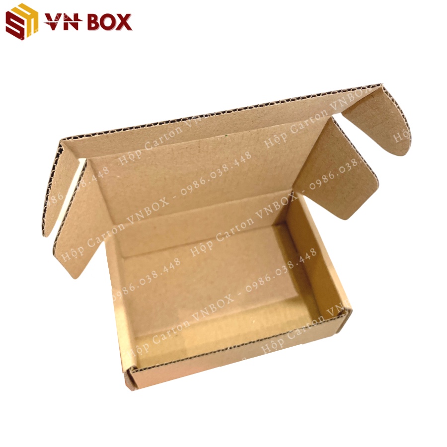 12x8x4 Hộp nắp gài pizza, hộp giấy nắp cài gói hàng phụ kiện, mỹ phẩm, nước hoa chiết quà tặng handmade giá rẻ - VN Box