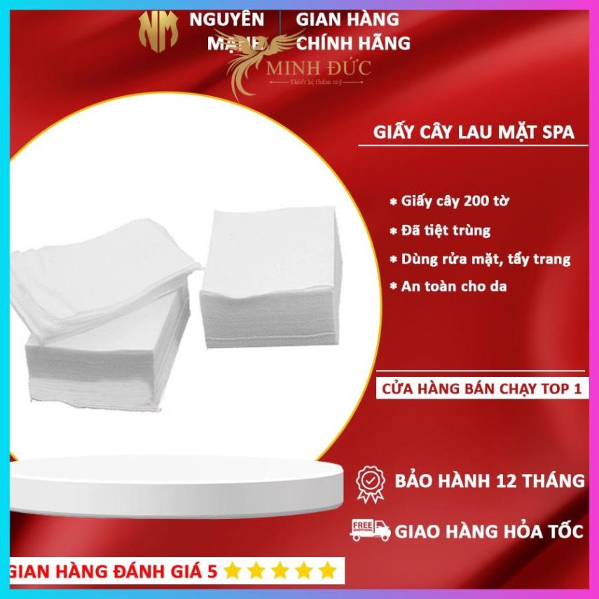 GIẤY LAU MẶT (Cây 200 tờ LOẠI DÀY) DÙNG CHO SPA, THẪM MỸ VIỆN