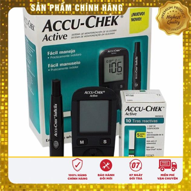 Máy đo đường huyết ACCU-CHECK ACTIVE (Hàng Công Ty 100%)