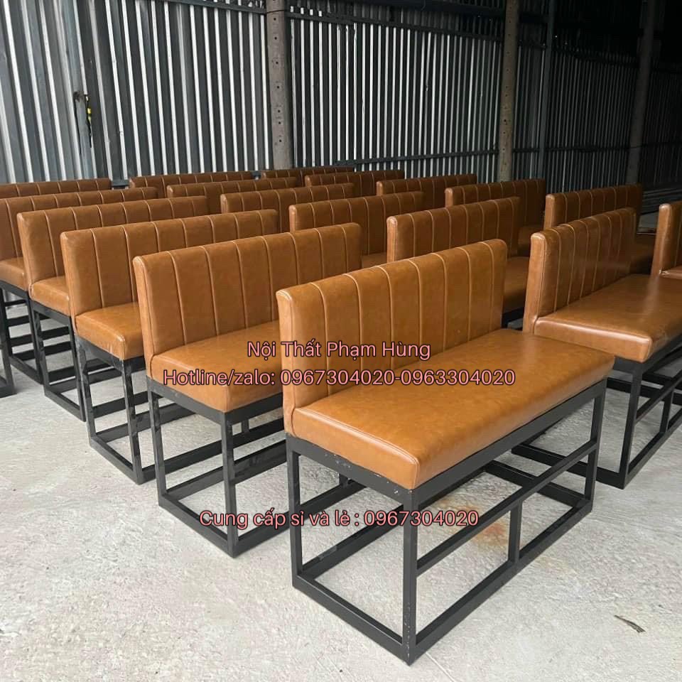 ghế sofa khung sắt bọc nệm ghế quán bida ghế sofa cafe trà sữa