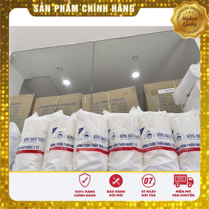 Bông y tế , bông cuộn Bạch Tuyết 1kg và 500g .