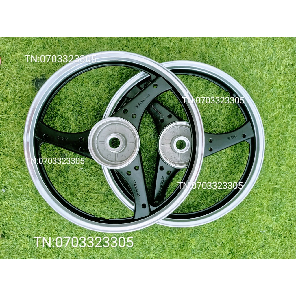 CẶP BÁNH MÂM 3 CÂY  3D  HONDA GẮN XE WAVE DREAM TRƯỚC SAU ĐÙM VÀ CÁC DÒNG XE KHÁC .