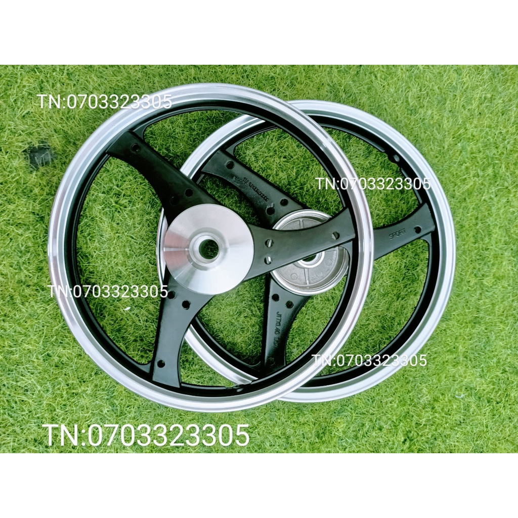 CẶP BÁNH MÂM 3 CÂY  3D  HONDA GẮN XE WAVE DREAM TRƯỚC SAU ĐÙM VÀ CÁC DÒNG XE KHÁC .