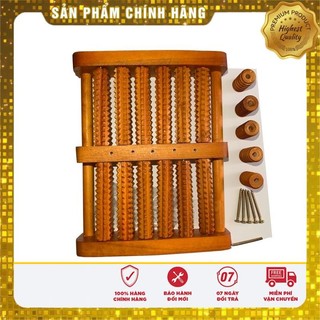 Bàn lăn chân gỗ massage 6 hàng