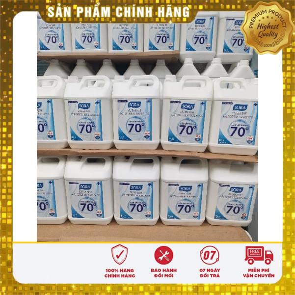 CỒN SÁT KHUẨN CAN 5L 70 và 90 ĐỘ