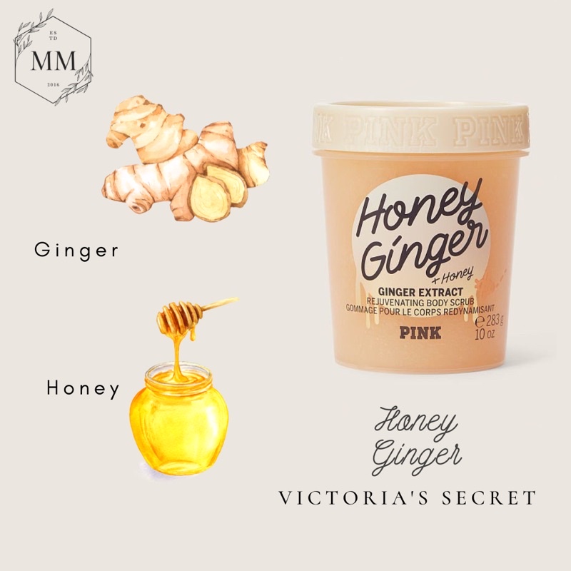 - Tẩy da chết dạng hạt Victoria’s Secret Body Scrub Honey Ginger fullsize