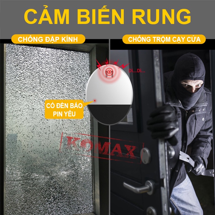 CẢM BIẾN CHẤN ĐỘNG CHỐNG TRỘM ĐẬP KIẾNG KM-R6, Cảm biến chấn động chống phá cửa, cảm biến chống trộm két sắt, tủ ATM