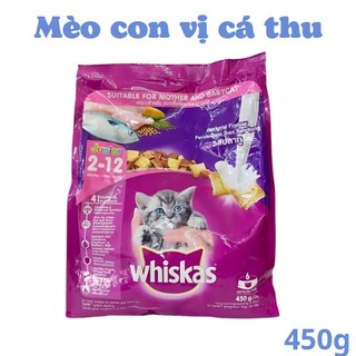 [XẢ KHO DATE NGẮN] Hạt Whiskas Junior 450g - thức ăn hạt cho mèo con