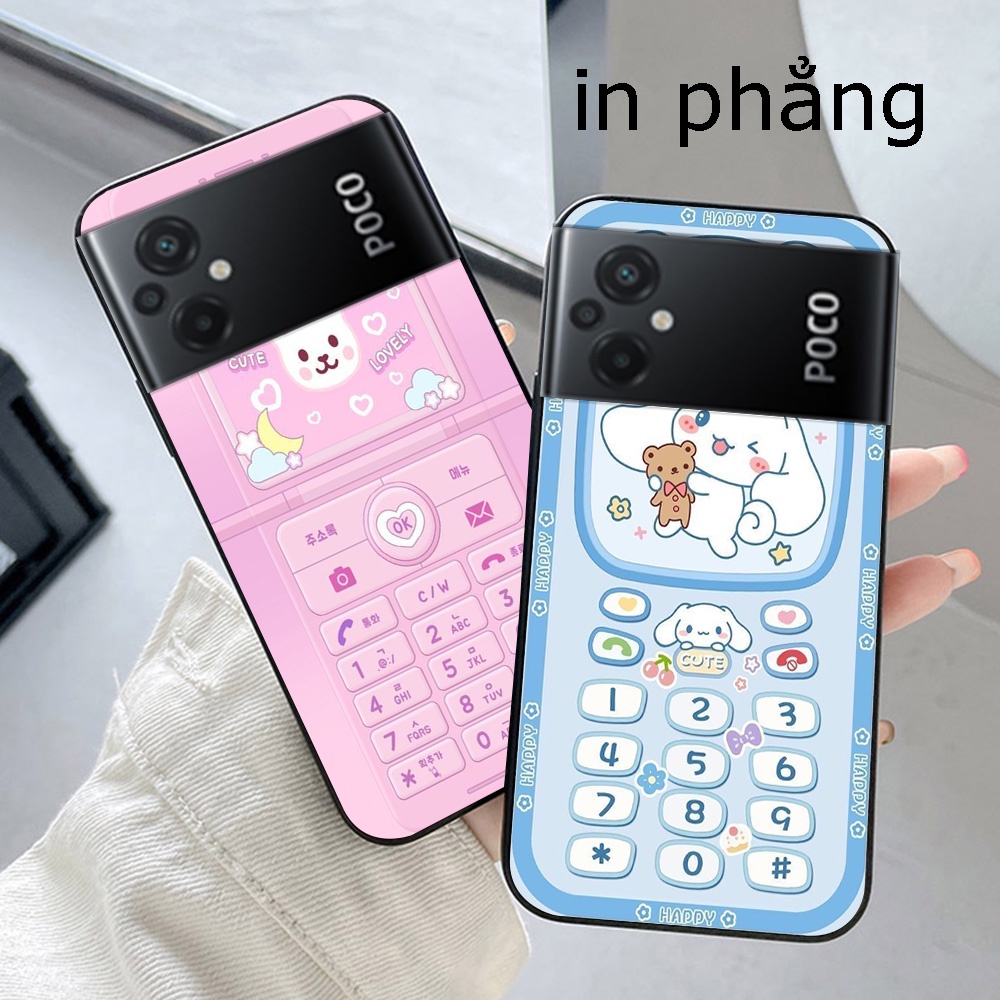 Ốp lưng xiaomi poco m5 in hình điện thoại nokia đen trắng cục gạch