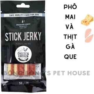 THỊT QUE MỀM CHO CHÓ BOW BOW STICK JERKY HÀN QUỐC