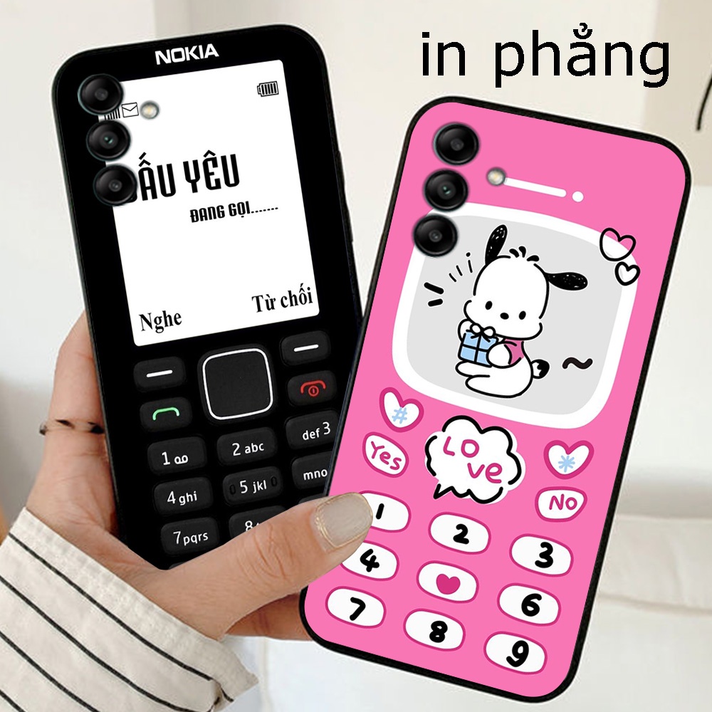 Ốp lưng Samsung a04s / ss a13 5g / ss a04 in hình điện thoại nokia đen trắng cục gạch