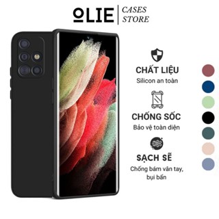 Ốp lưng Olie cho Samsung A51 A71 M51 M33 M53 A12 A22 ốp điện thoại dẻo chống bẩn viền vuông bảo vệ camera