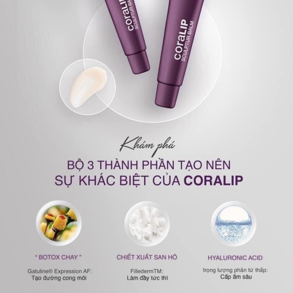 Son dưỡng môi SkinClinic CoraLIP Scuptur Balm 15ml  - Tiệm bách hóa Ú na