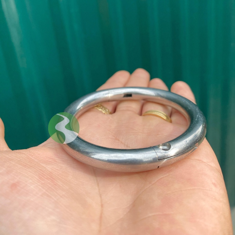 Vòng xỏ mũi bò inox 304 xỏ mũi gia xúc thép không gỉ trọng tải 1000kg