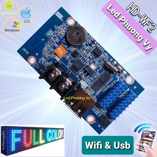 Card HD WF2 (USB, Wifi) điều khiển Led ma trận Full color version mới nhất - Thay thế card W60-75