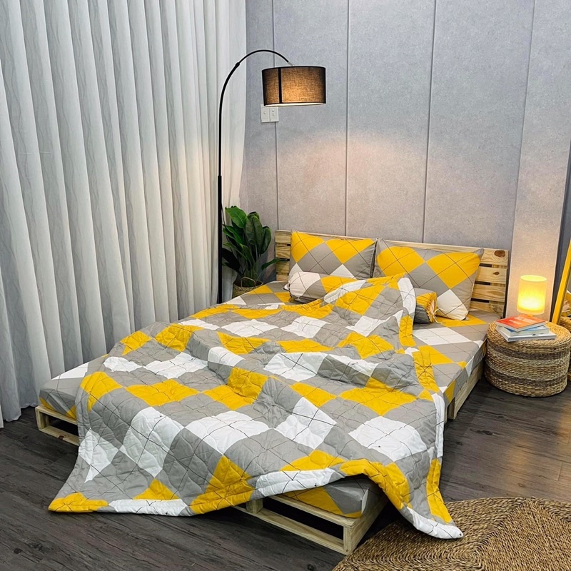 Drap lẻ Thắng Lợi (ga giường không vỏ gối) cotton in logo cao cấp nhiều mẫu | BigBuy360 - bigbuy360.vn